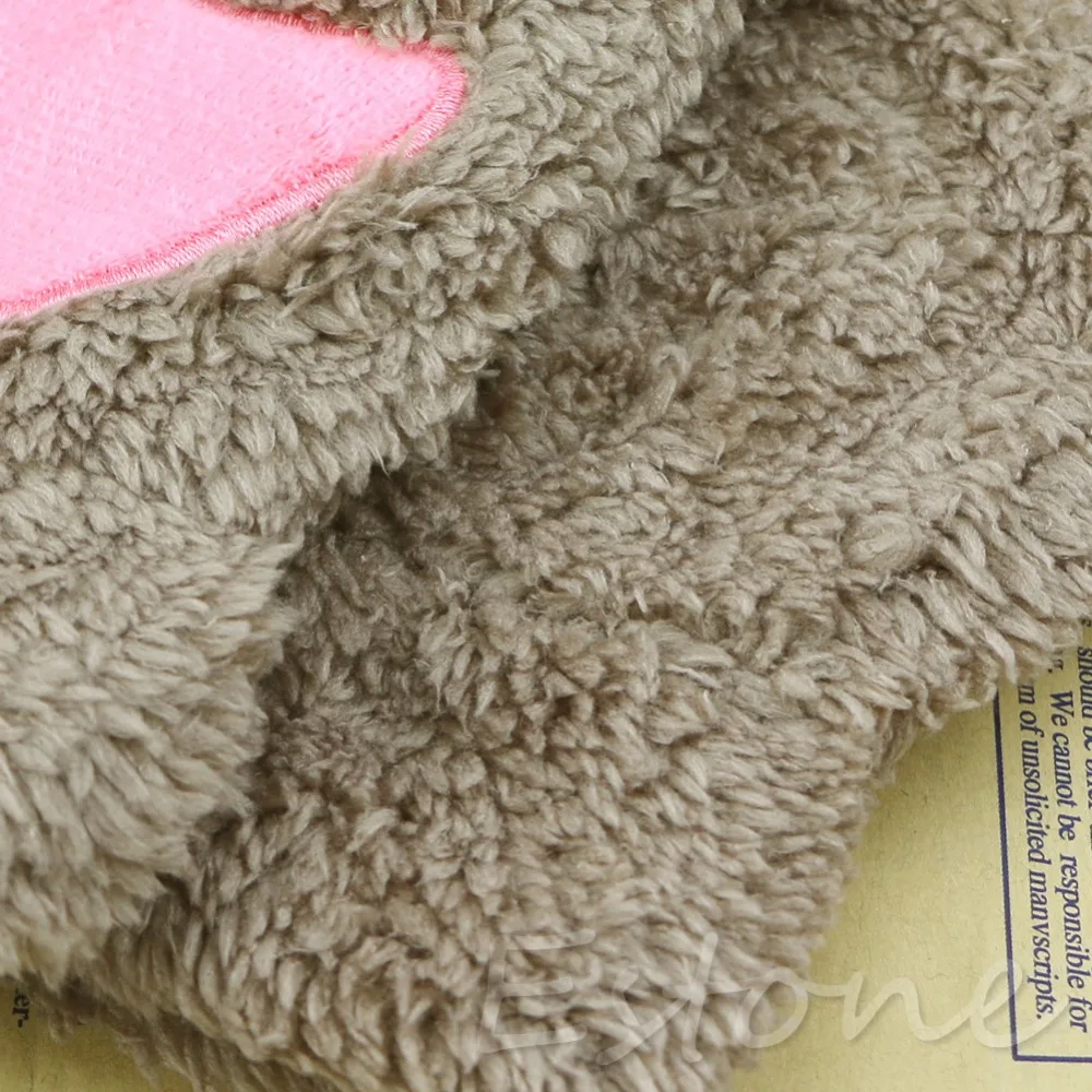 

Cute Girl Women Cat Paw Claw Plush Mittens Short Fingerless Finger Half Gloves Winter