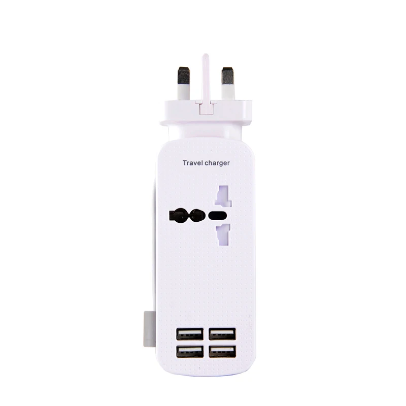 STOD USB зарядное устройство 4 порта 21 Вт AC Розетка 500 дорожная полоса зарядки розетки