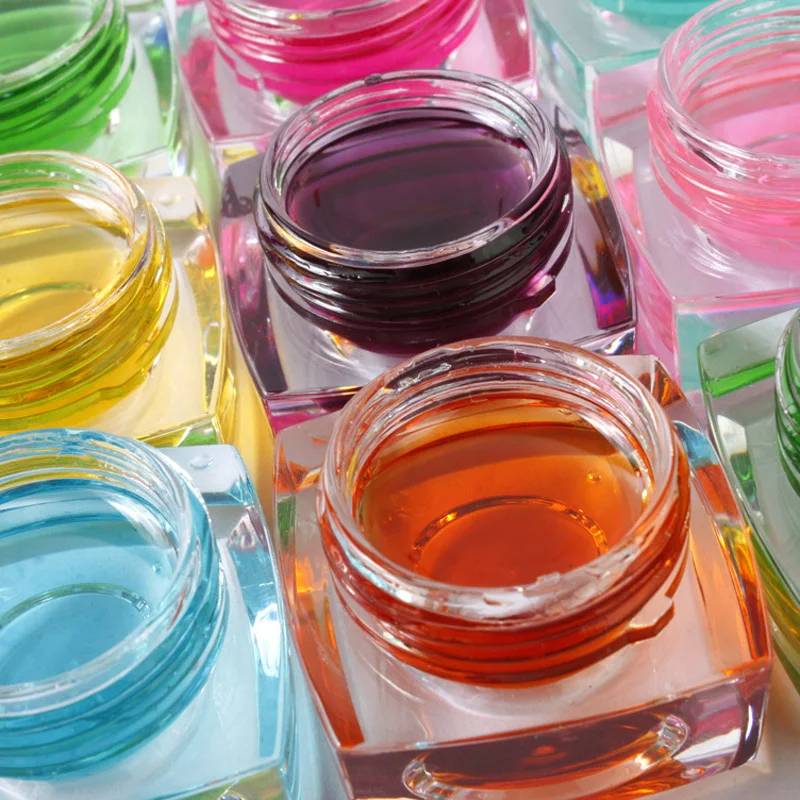 3D 12 Цветов сплошная Глазурь УФ гель для ногтей искусство лампа ручка рисования