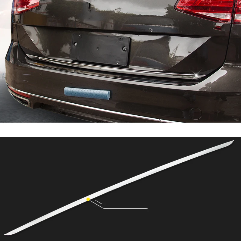 product picture Lsrtw2017 Нержавеющая сталь багажник автомобиля полосы планки для Volkswagen Passat B8 вариант - Название цвета: product picture