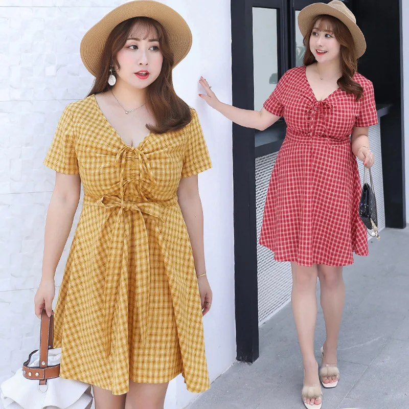 Женское платье с длинным рукавом повседневное клетчатое принтом удобные платья