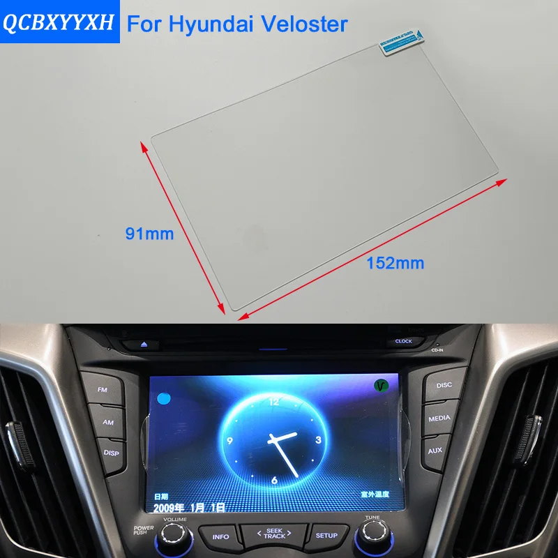 

QCBXYYXH For Hyundai Veloster Car Styling GPS Navigation Screen Glass Protective Film Dashboard Display Protective Film