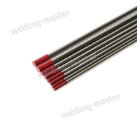10pcs 4 0mm150mm 2 red tip wt20 thorium tungsten electrode for tig welding