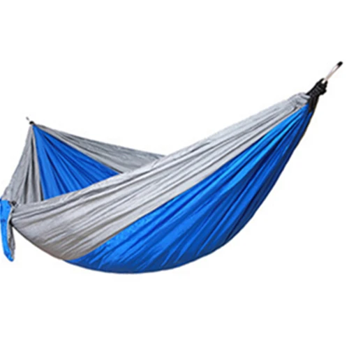 Gray Blue Hammock VILEAD Кемпинг гамак Сверхлегкий портативный стабильный уличный рюкзак путешествия охота спальная кровать кроватка с 2 ремнями 2 карабина - Цвет: Gray Blue Hammock