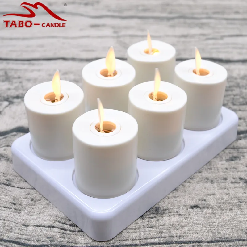 6 упак. к. Беспламенного перезаряжаемые светодио дный светодиодные свечи