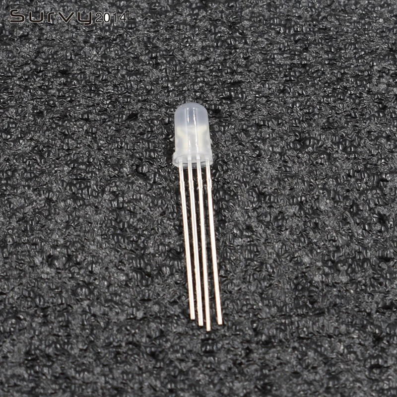 50PCS cathode 20/50/100 шт 5 мм круглый Общий Анод RGB/катод F5 светодиодный светильник красного, зеленого и синего цвета молочно-белого цвета - Цвет: 50PCS cathode