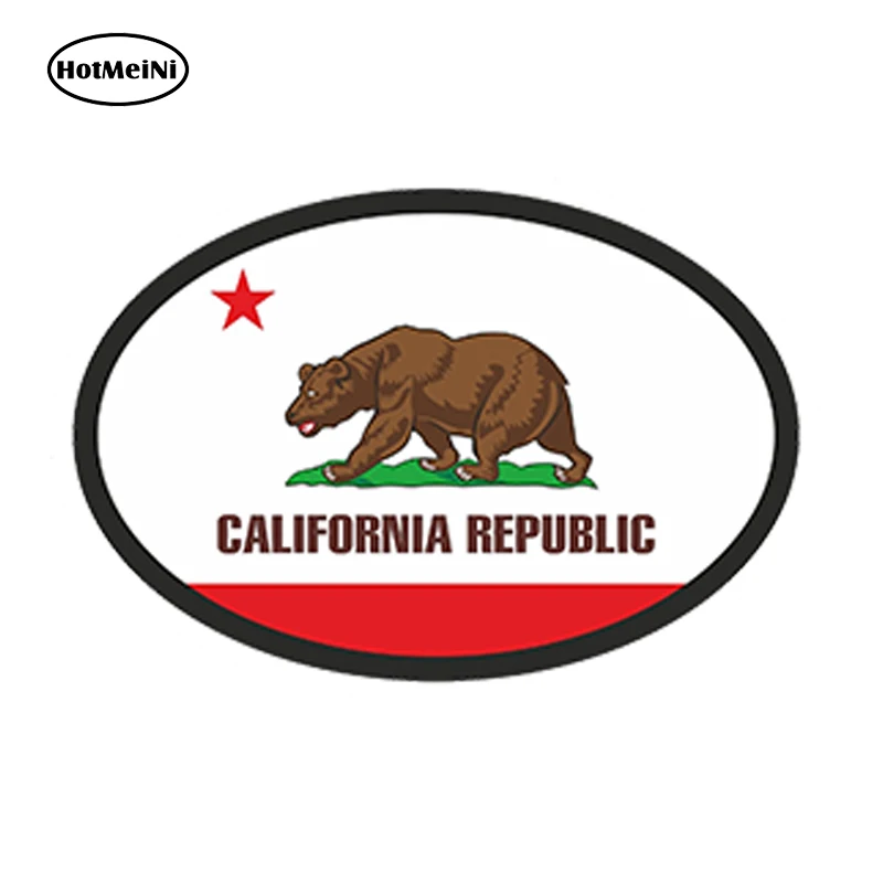 HotMeiNi автомобильный Стайлинг CALIFORNIA State Oval с флагом США виниловый 3D стикер для