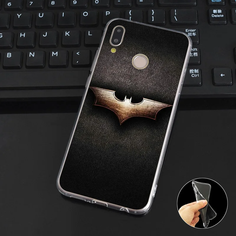 L248 Superhero Batman Logo Soft TPU Silicone Case Cover For Huawei P8 P9 P10 P20 P30 Lite Pro P Smart Plus 2017 2019 |