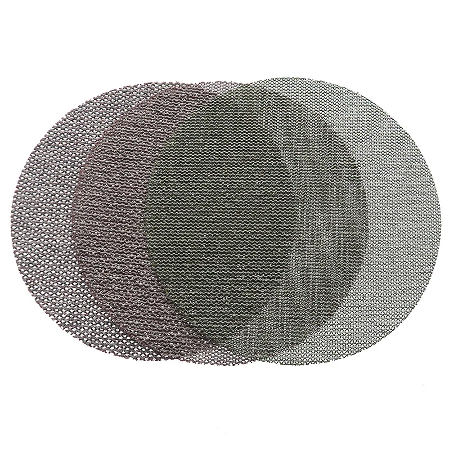 

3 Inch-6 Inch Mesh Abrasive Dust free Anti-blocking Hook&Loop Dry Sanding Discs Round Abrasive Sandpaper 80 to 240 Grit
