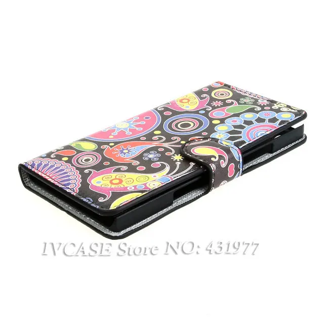 Magic Flower 282 Wallet Leather Flip Stand Case Cover For Huawei Ascend P7 Free shipping |