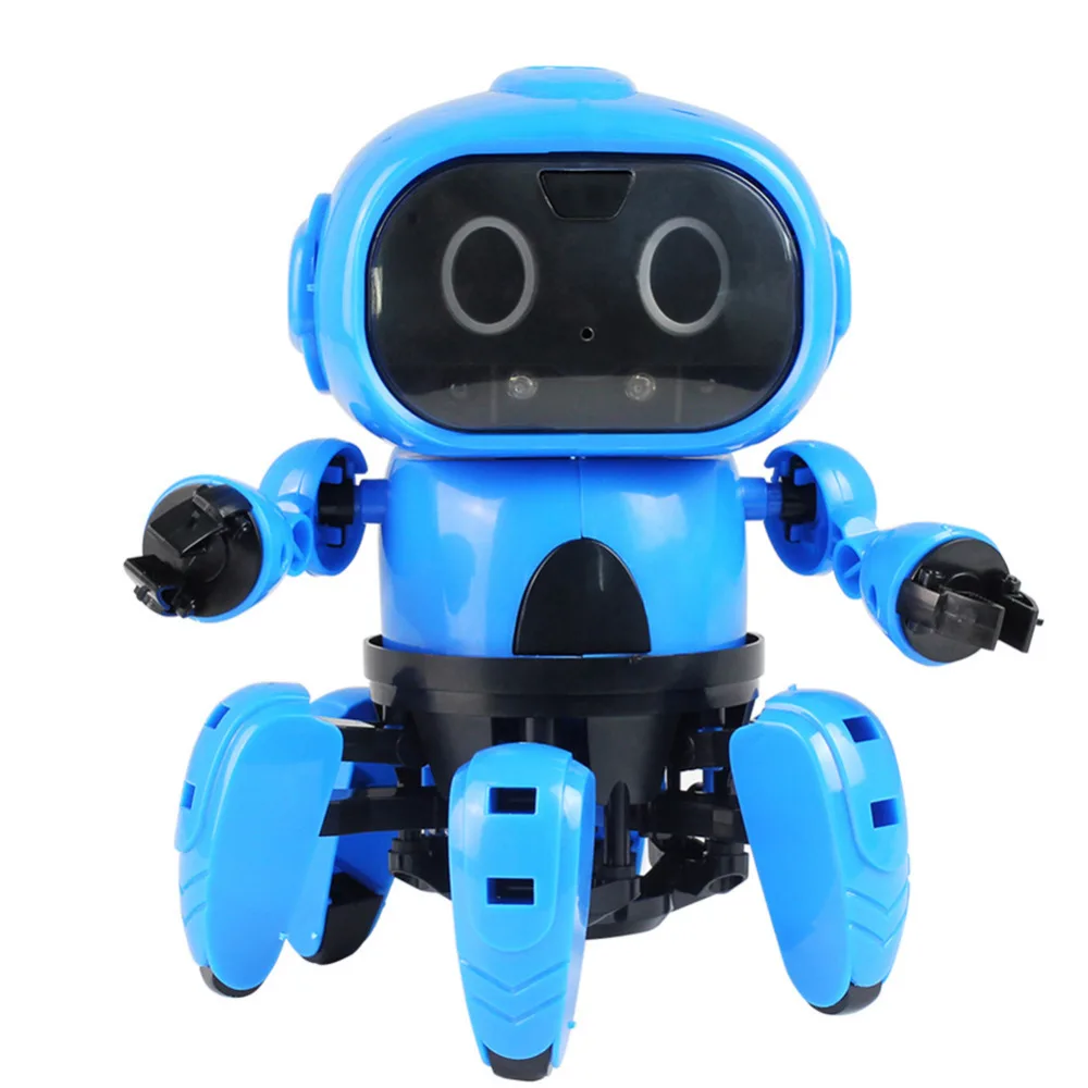DIY RC робот Интеллектуальный индукционный Собранный Электрический следящий робот с датчиком жеста избегание препятствий детские развивающие игрушки