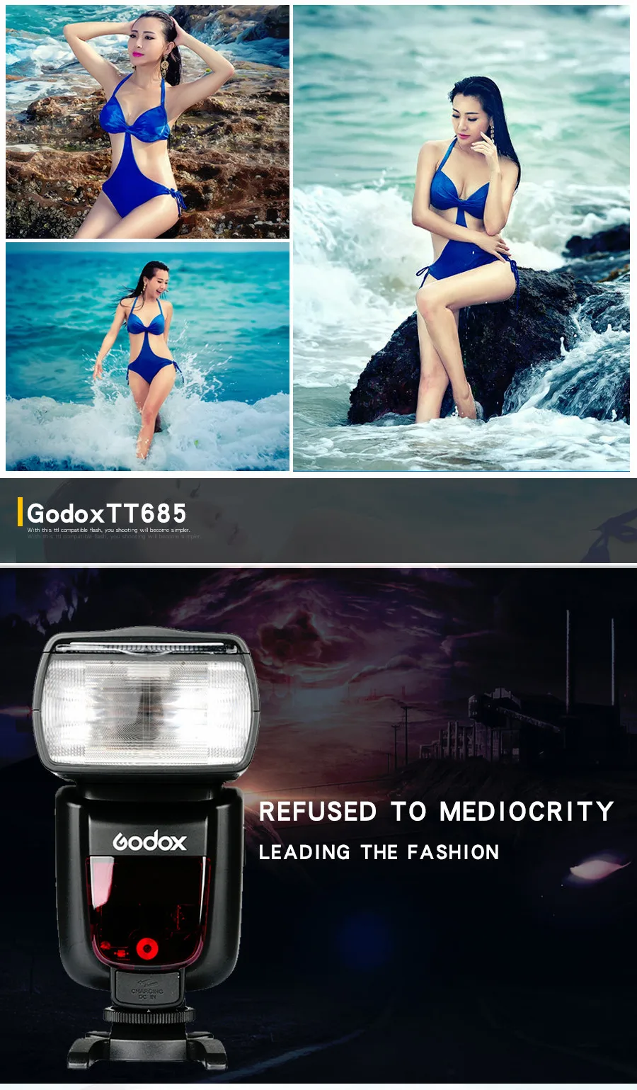 Фотовспышка Godox TT685 TT685C TT685N TT685S TT685F TT685O 1/8000s ttl с триггером Xpro для Canon Nikon sony Olympus Fuji