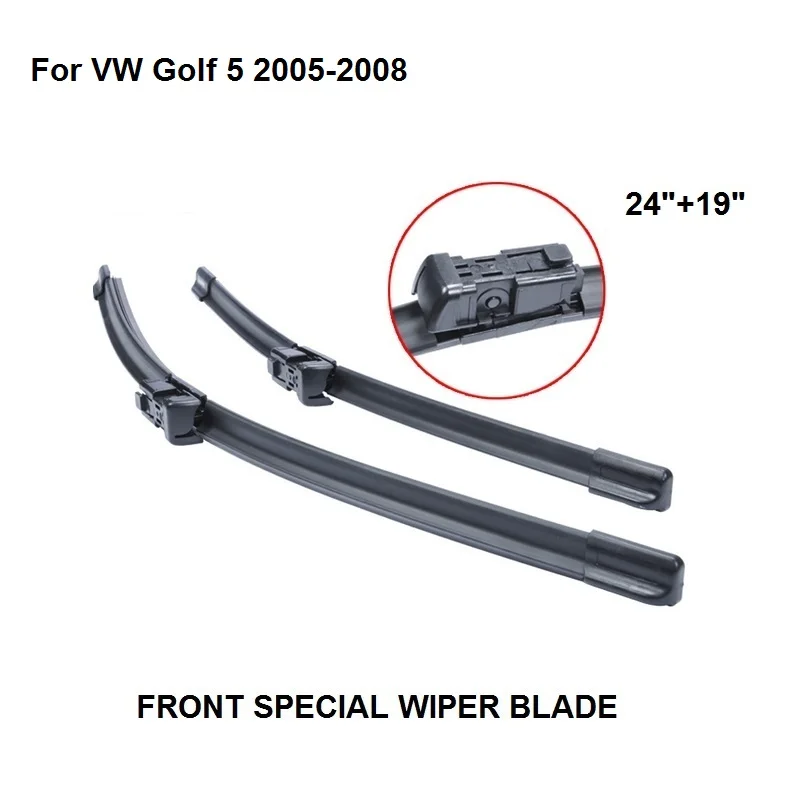 Дворники для Volkswagen VW Golf 5 2005-2008 24 ''+ 19'' автомобильные аксессуары авто