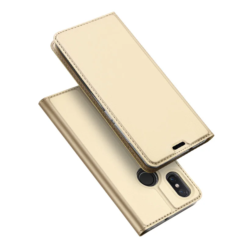 Оригинал Сяо mi 8 кожаный чехол силиконовый Dux Ducis супер флип с кошелек слот |