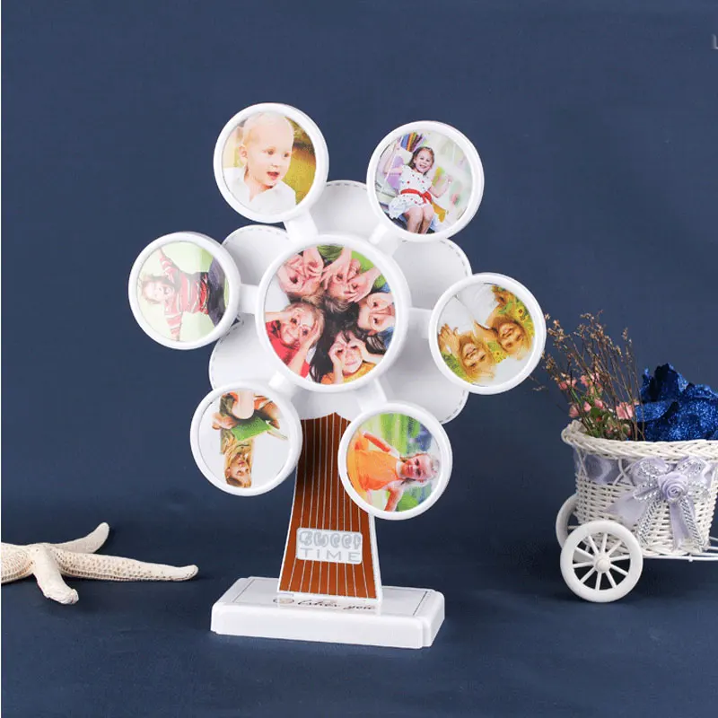 Креативная музыка колесо обозрения Вращающаяся фоторамка Сделай Сам стойка для