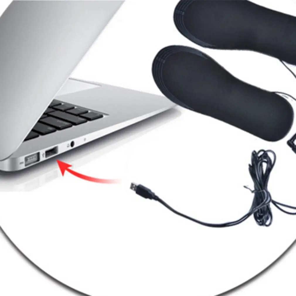 USB электрическое питание нагревательные стельки зима сохраняет тепло ноги обувь