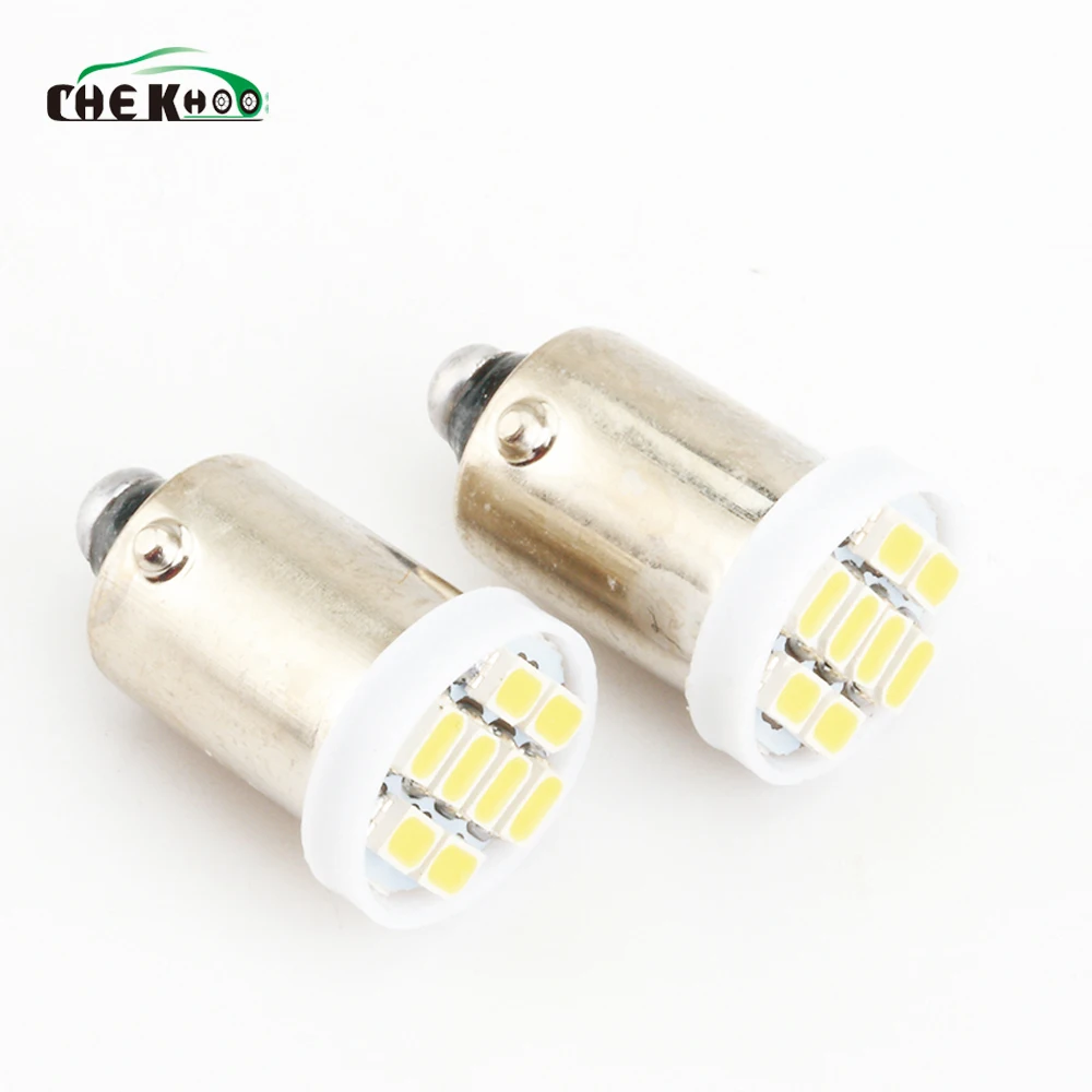 100 шт. автомобильный светильник BA9S 3020 1206 8SMD комнатного светодиодного