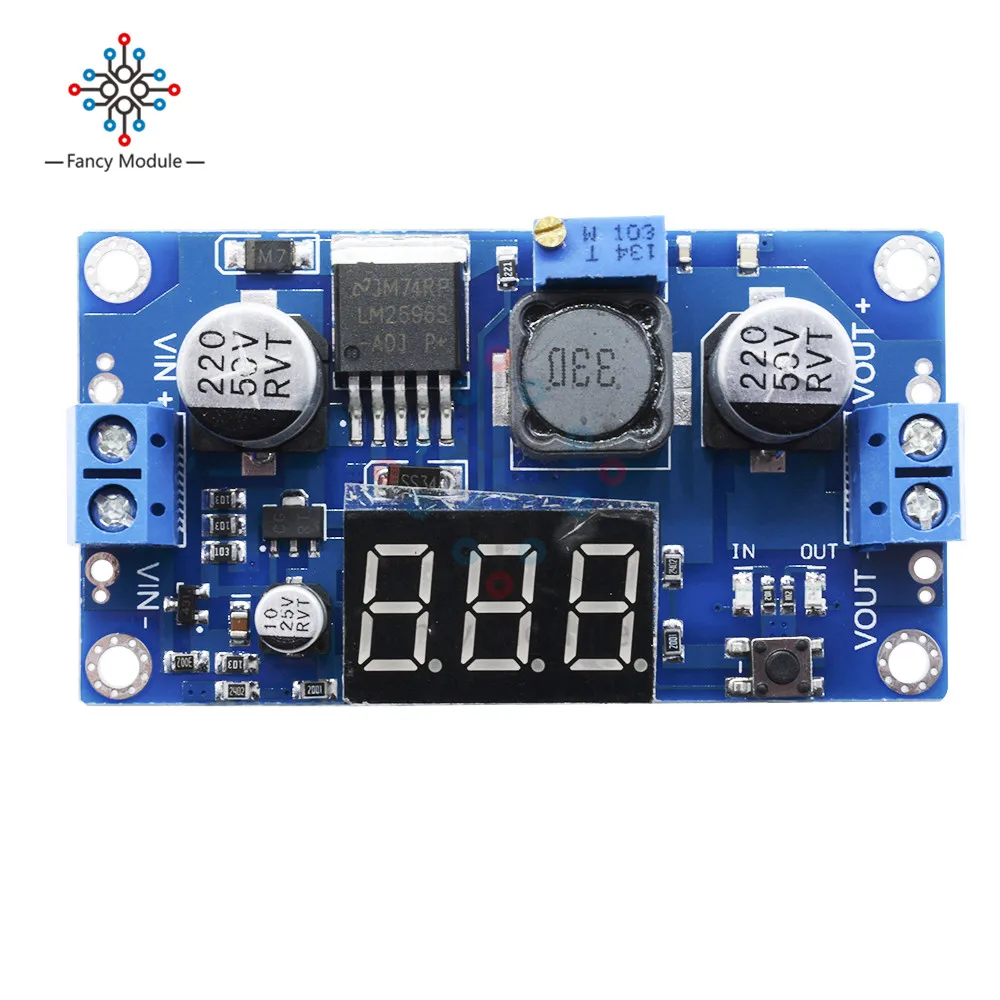 СВЕТОДИОДНЫЙ цифровой дисплей LM2596 LM2596S вольтметр Регулируемый понижающий модуль