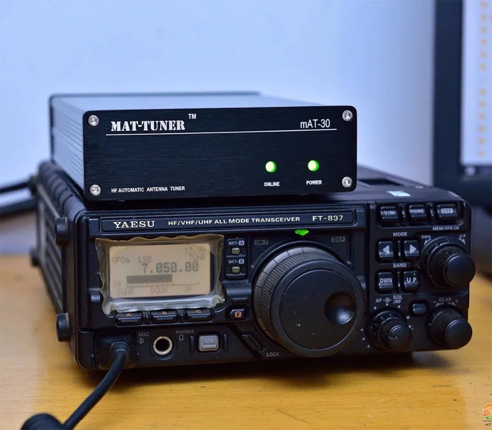 

New version mAT-30 HF Auto-tuner 120W AUTO TUNER Automatic Antenna TUNER For Yeasu Ham Radio