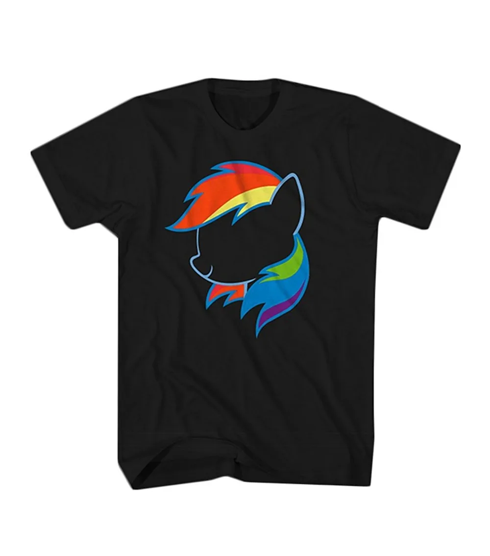 Дизайн забавные My Little Рэйнбоу Дэш mainbow Графический Для мужчин повседневные в