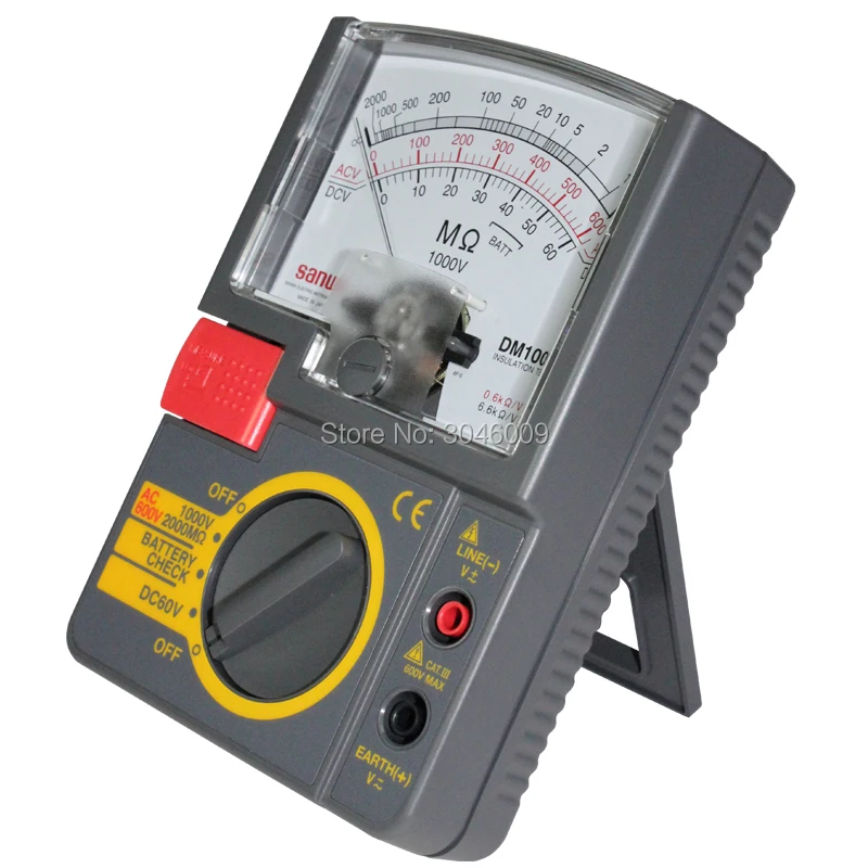 Sanwa DM1009S Insulation Testers/Pointer Megger Single test voltage range Test DC1000V | Инструменты