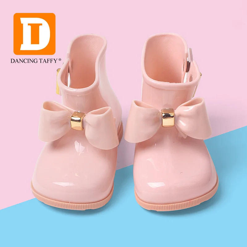 DANCIN TAFFY/весенне летняя детская обувь из ПВХ для маленьких девочек Непромокаемые