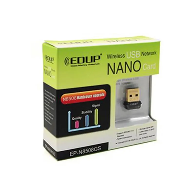 Мини USB 150 Мбит/с 802.11n wifi адаптер беспроводная сетевая карта EDUP EP-N8508GS RTL8188CUS чипсет для Raspberry Pi 512M Модель B