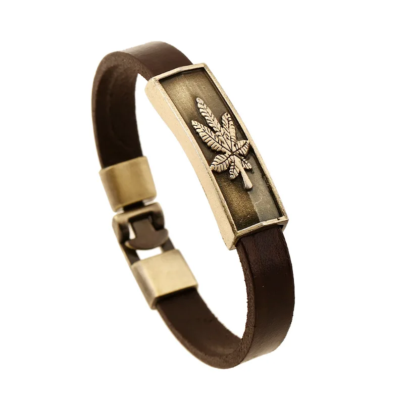 Модные панк браслет кожаный Винтаж Браслеты браслеты Pulsera подарки для Для женщин