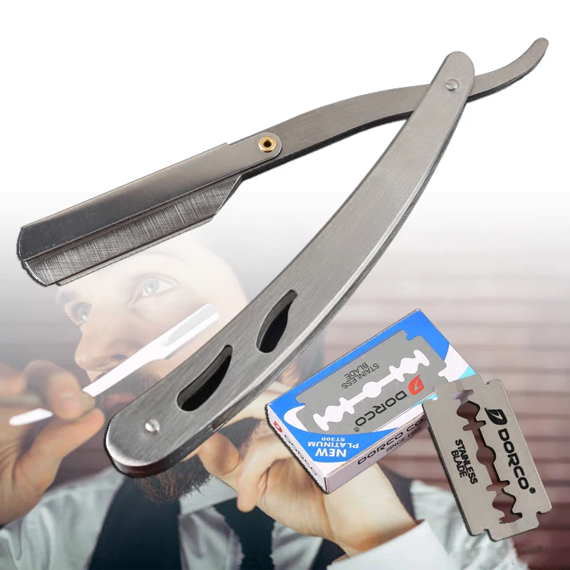 Бритва Karambit нож прямой край Нержавеющая сталь Парикмахерская бритва складной