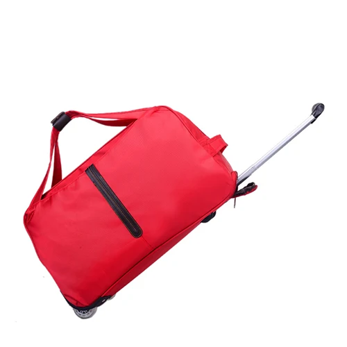 Red Bag Mihawk, водонепроницаемая сумка для багажа, дорожная сумка, чемоданы на колесиках, вещевой мешок, сумка для женщин, толстый стиль, аксессуары на колесиках - Цвет: Red Bag