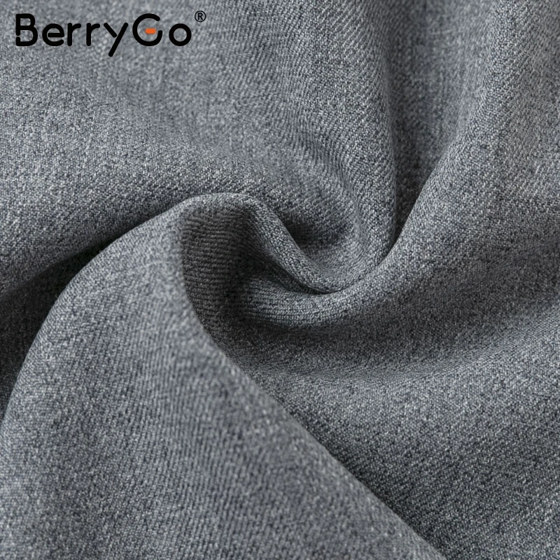 BerryGo винтажный блейзер с пуговицами Комбинезоны Женский пояс офисный женский комбинезон женский короткий Ретро осенне-зимний Рабочий костюм