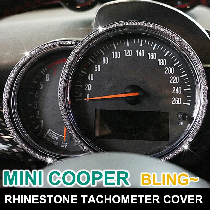 

Декоративная наклейка на крышку тахометра для BMW MINI COOPER F56/F55/54 Стразы
