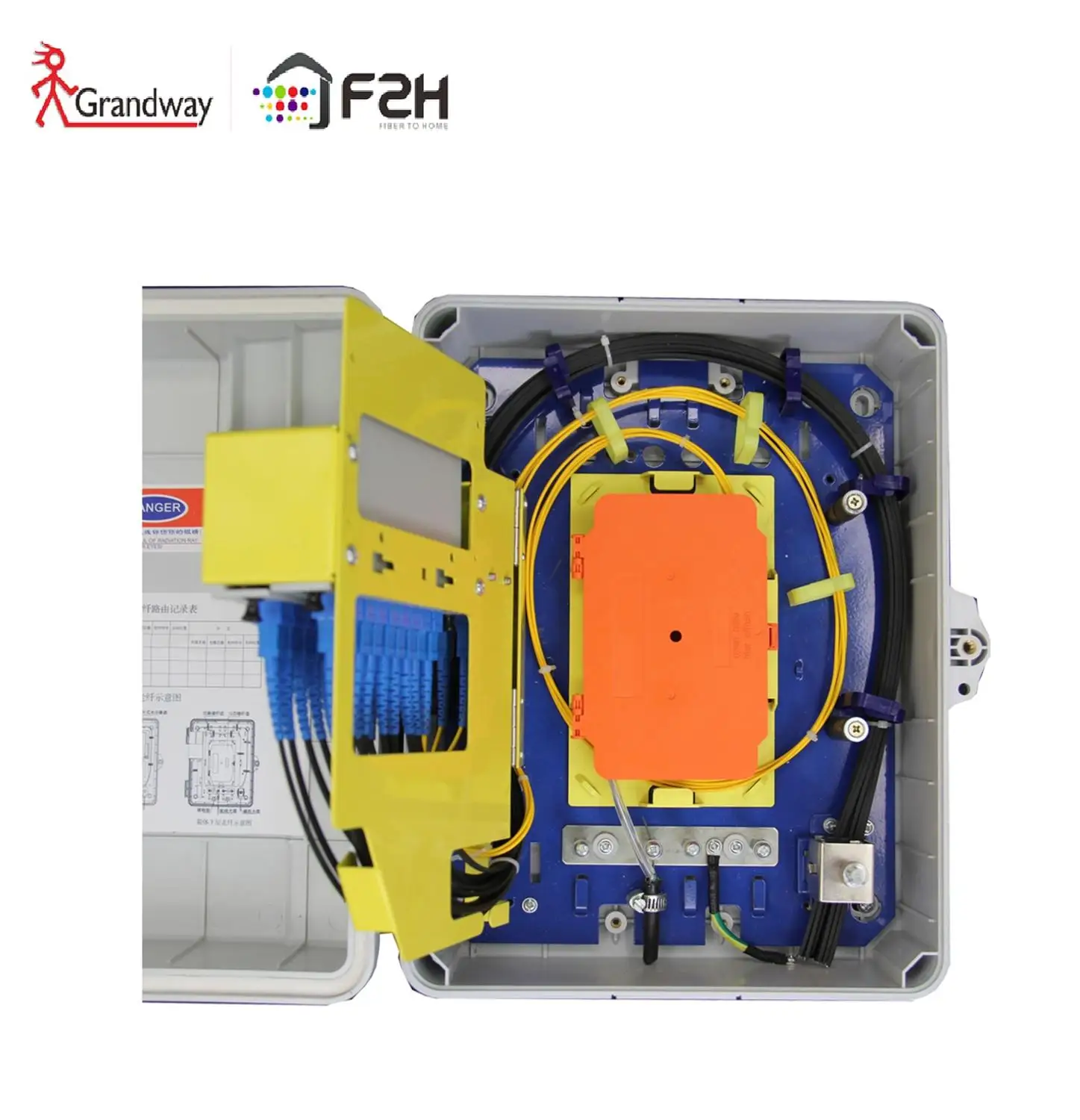 [Grandway ODN] FTTH 16-жильный внутренний и наружный волоконно-оптический сплиттер Box FTB