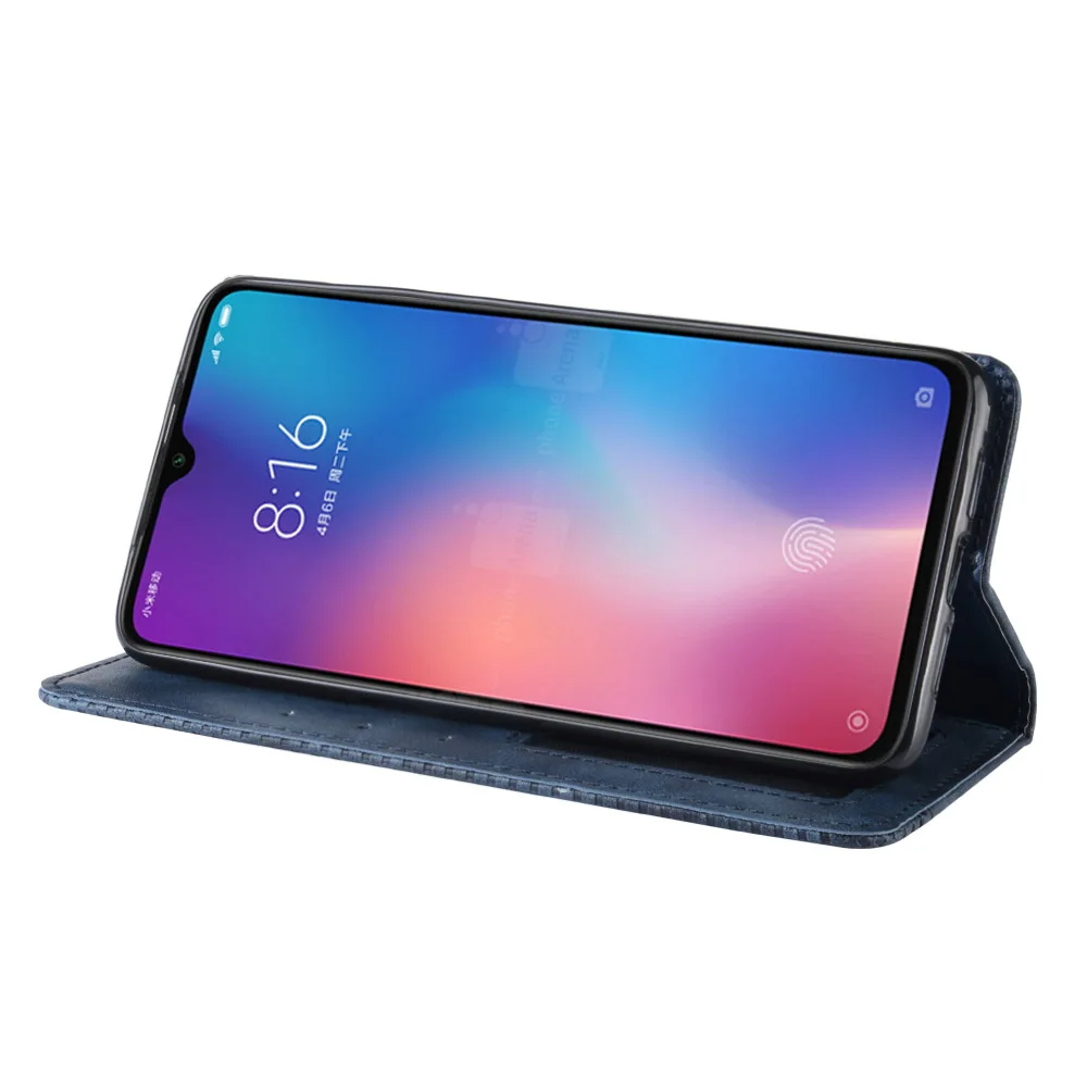 Кожаный чехол-книжка с магнитной застежкой в стиле ретро для xiaomi MI 8 9 SE max 3 mix A2 Lite