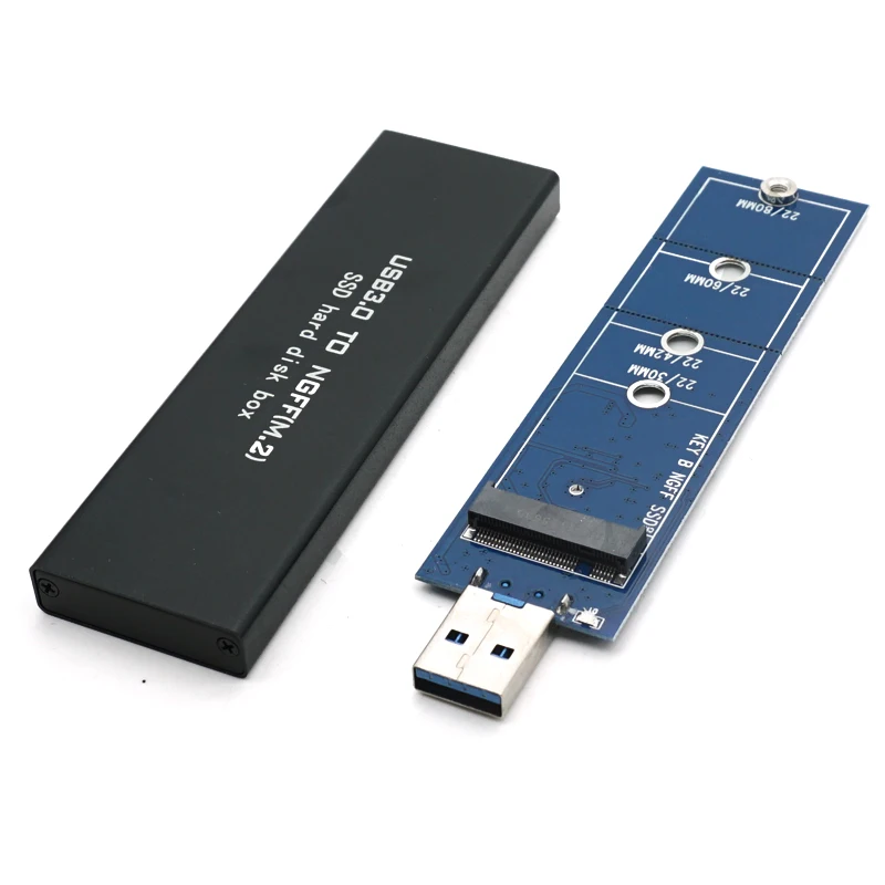 30 шт./лот M.2 к USB3.0 адаптер B Ключ SSD USB 3 0 2280 M2 диск с чехлом|Платы расширения| |