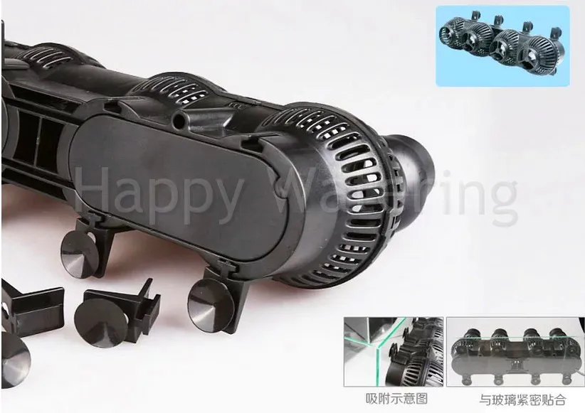 JVP 402A Тип двойной Powerhead волны чайник машинка для стрижки 48 Вт аквариума 220V