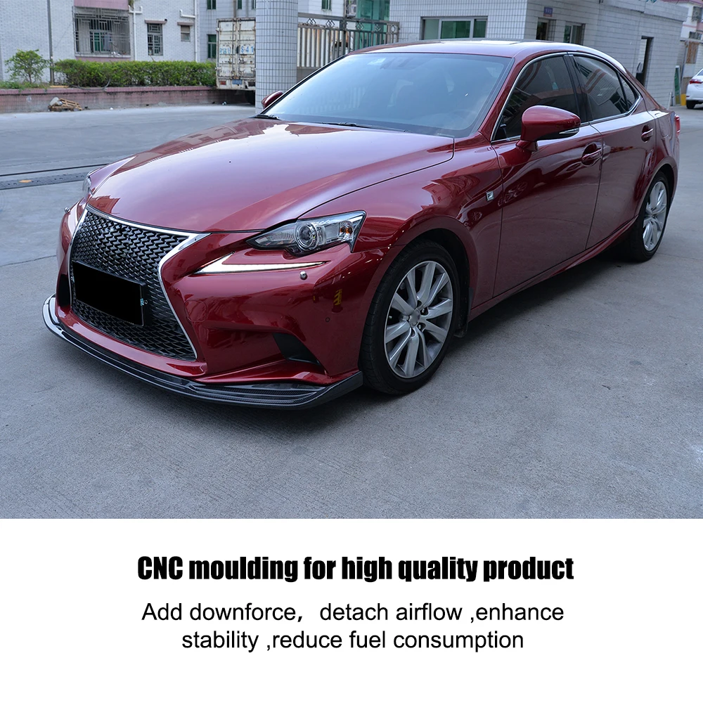 

Carbon Fiber Front Bumper Lip Spoiler Aprons Bumper Guard for LEXUS IS F Sport Sedan 4-Door 2013 - 2015 Car Accessories
