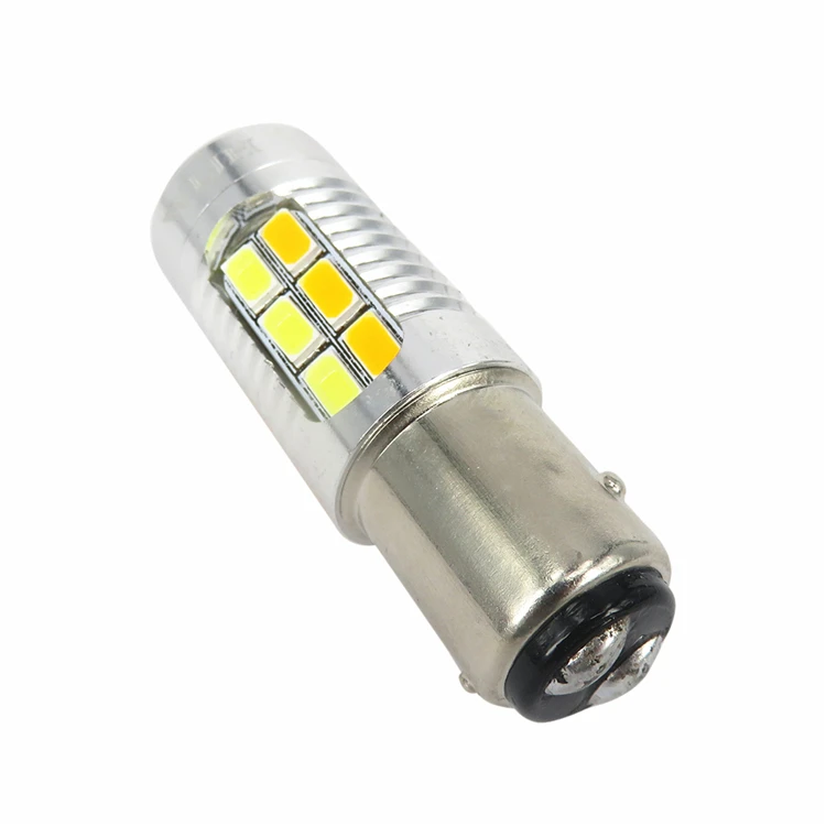WLJH 2x1157 7440 7443 3157 светодиодный 5630 SMD линзы двойной Цвет белый янтарь горки светодиодный авто DRL указатель поворота светильник лампы 12v 24v