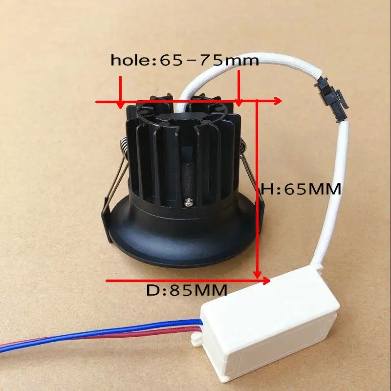 

LED downlight Dimmable 10W LED Ceiling LED light AC85V-265V spot light warm/cold white plafond recesse