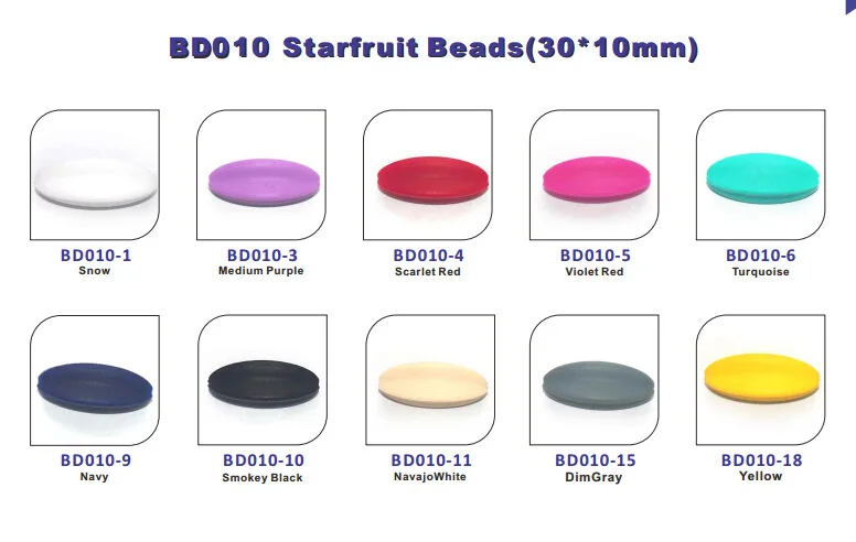 10 шт. силиконовые бусины для прорезывателя зубов 30 х10 мм