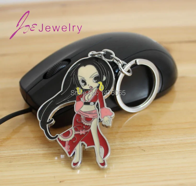 2015 new brand design key chain long black hair red dress girl keychain fashion jewelry for bag accessories car ring ZK203 | Украшения и