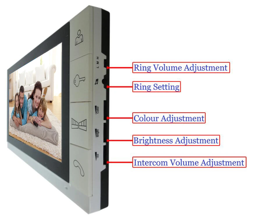 Xinslu TFT LCD цветной 9 &quotвидео дверной звонок с t/t запись ИК Интерком домашняя система