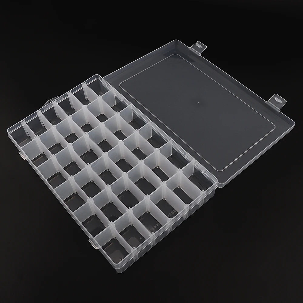 36 съемных решеток коробка для хранения дома портативная прозрачная PP