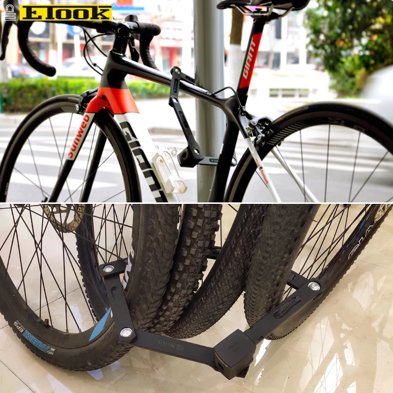 Etook складной замок дорожный велосипед Mtb E bike патентный кронштейн компактный