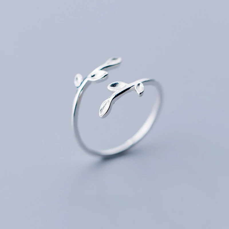 Женское Открытое кольцо из серебра 925 пробы регулируемое гипоаллергенное|Кольца|