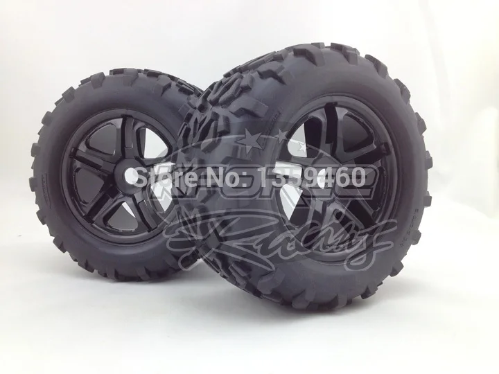 Предварительно склеены 4 шт. 1/8 Monster Truck Колёса и шины комплект шин для HPI T MAXX 3.8 Savage
