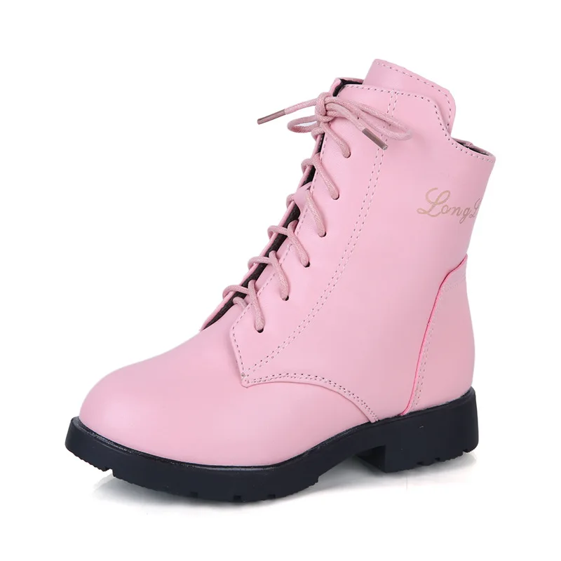 Girls' Winter Fashion Boots Shoes Children Waterproof Kids Warming Cotton Princess Girls Equestrian |