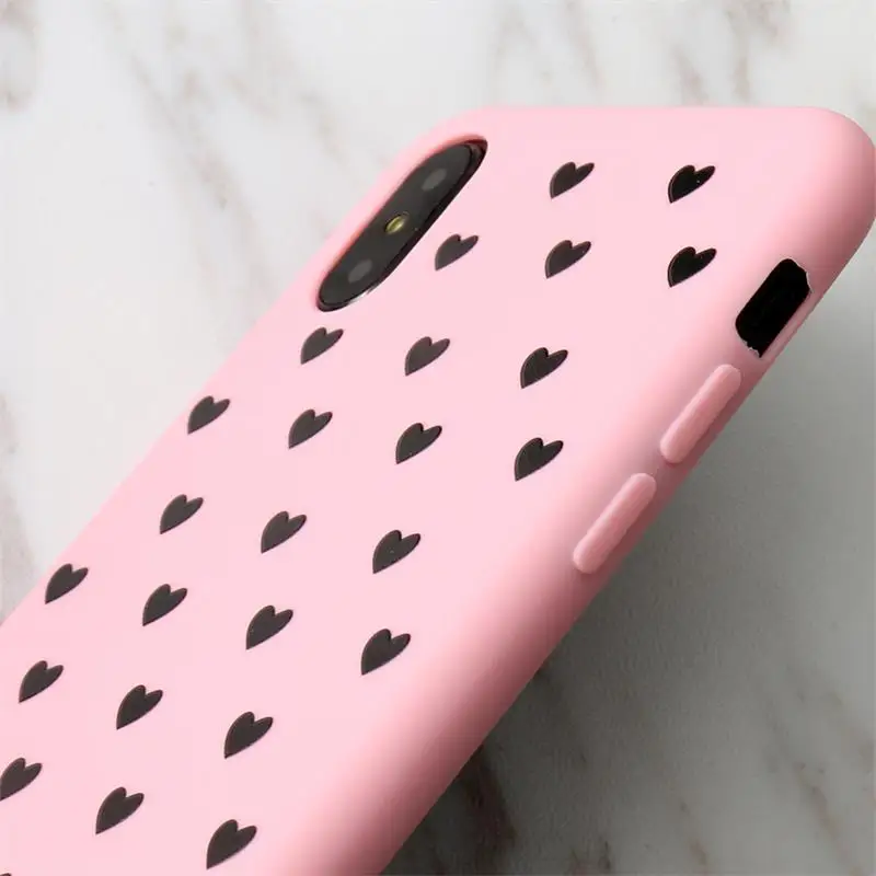 Ультратонкий чехол для телефона с сердечком Xiao mi Red 5 6 7 Go Plus Note Pro A2 lite 5A 6A S2 Y1 Y2 4X 5S 5C