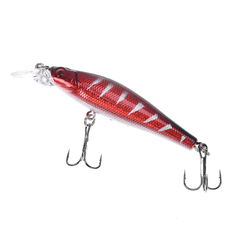 9g/8 см Пластик приманки паска Minnow Мягкая приманка для рыбы рыболовные Шад 3D Глаза