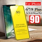9D полное покрытие Защитное стекло для iphone x xs max xr iphone 7 8 plus aifion 7plus 8 plus glas tremp защита листа